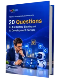 20 Questions to Ask an AI Development Partner ebook cover