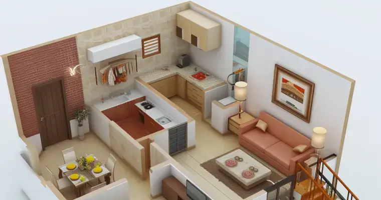 2D to 3D Floor Plan Creation