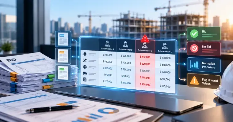 Bid Intelligence and Subcontractor Leveling